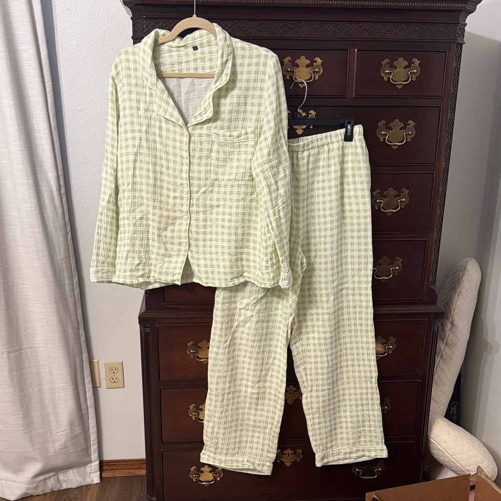 Gingham Pajama Set